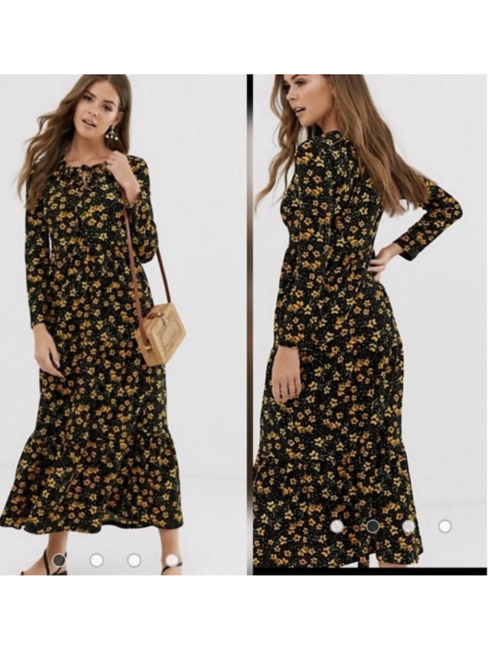 Free People Tiers Of Joy Midi Dress Women’s Size M (oversized)